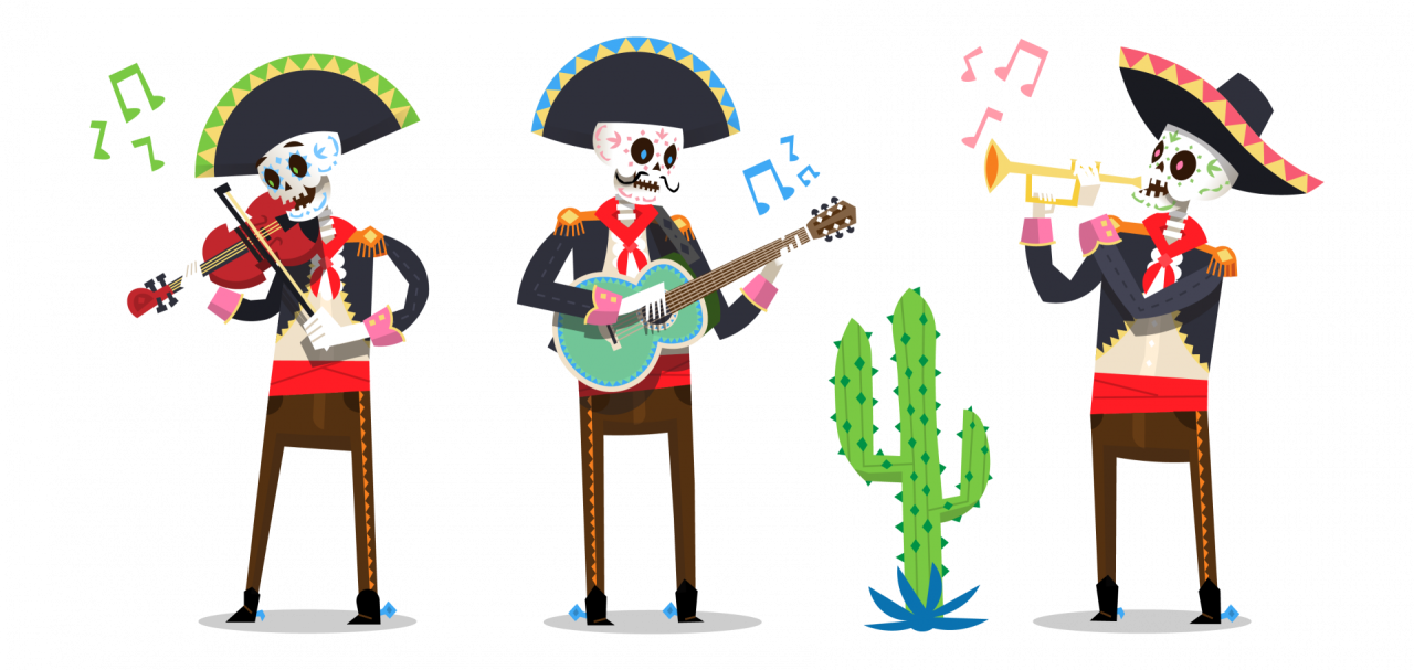 dancing skeletons 