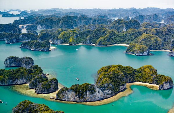 halong bay emerald green waters