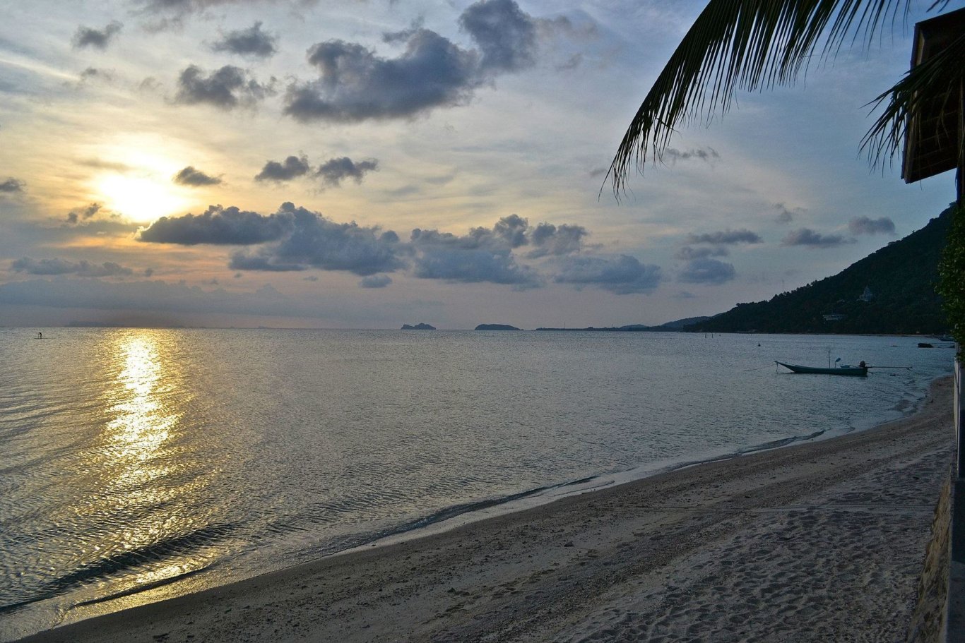 sunrise on the beach in thailand