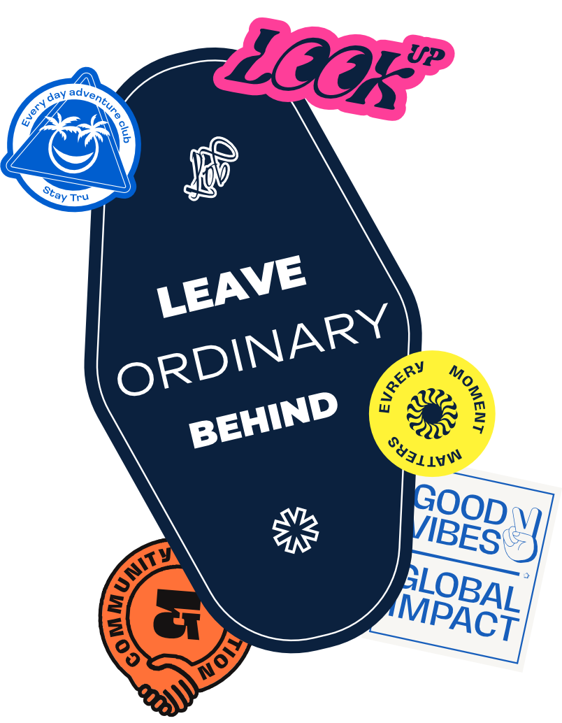 Leave Ordinary Behind sticker graphic