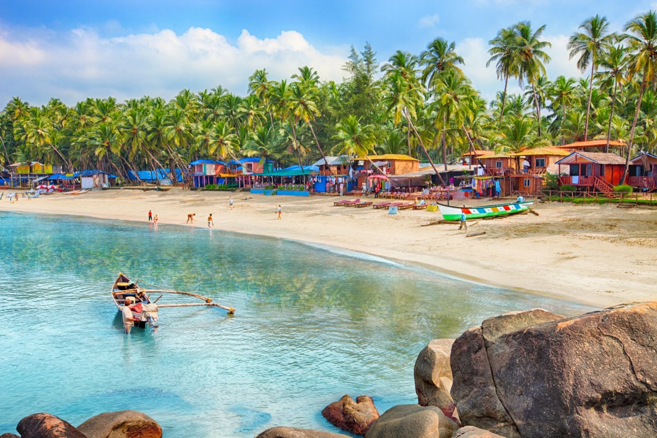 View of the beach in Goa