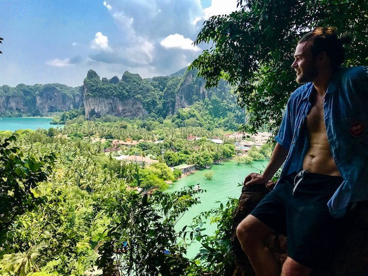 The view point with incredible views of Railay beach