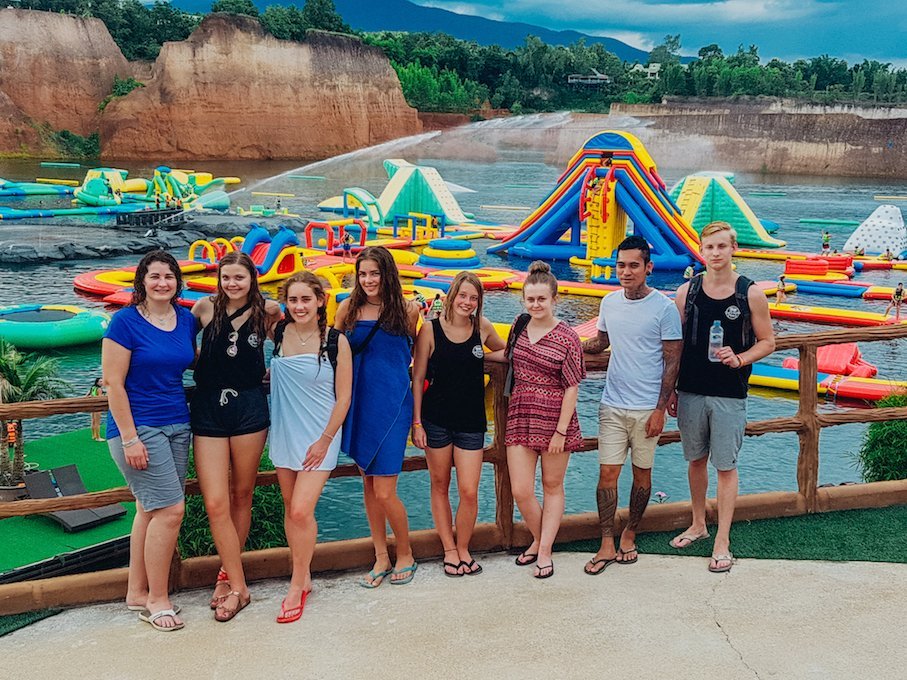 A group photo at Grand Canyon Chiang Mai Thailand 