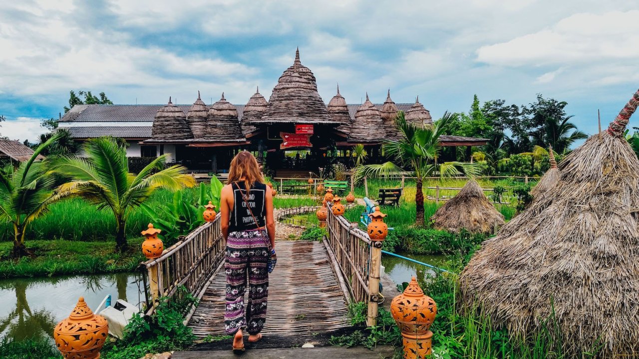 A scenic photo of where the cooking class is in Chiang Mai Northern Thailand 